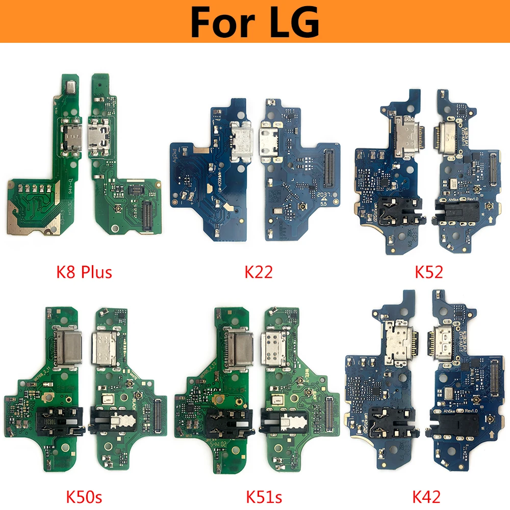 USB מיקרו יציאת הטעינה מחבר מזח מיקרופון לוח להגמיש כבלים עבור LG K22 K41S K42 K50S K51S K52 K61 K51 K8 פלוס - 3