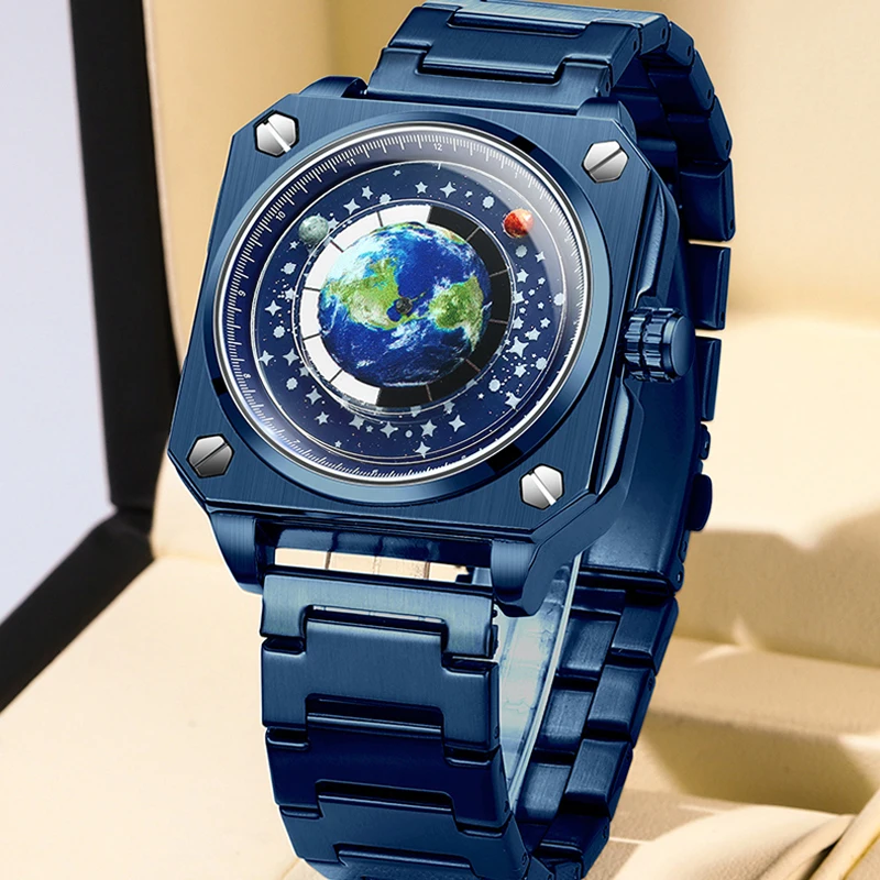 2023 העיצוב החדש זהב קוורץ שעונים Mens העליון מותג יוקרה מלא פלדה עסקים Mens שעונים עמיד למים שעוני יד רלו גבר - 3