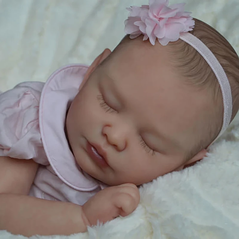20Inch Avelee מחדש הבובה ערכת מציאותי ישן התינוק מגע אמיתי DIY התינוק נולד מחדש צבוע ריק בובה טיפה קניות - 3