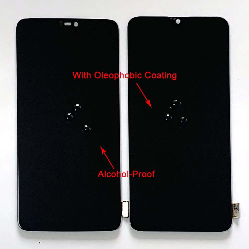 AMOLED המקורי עבור OnePlus 6T A6010 LCD תצוגת מסך ללא מסגרת OnePlus 6 A6000 LCD אין מסגרת - 4