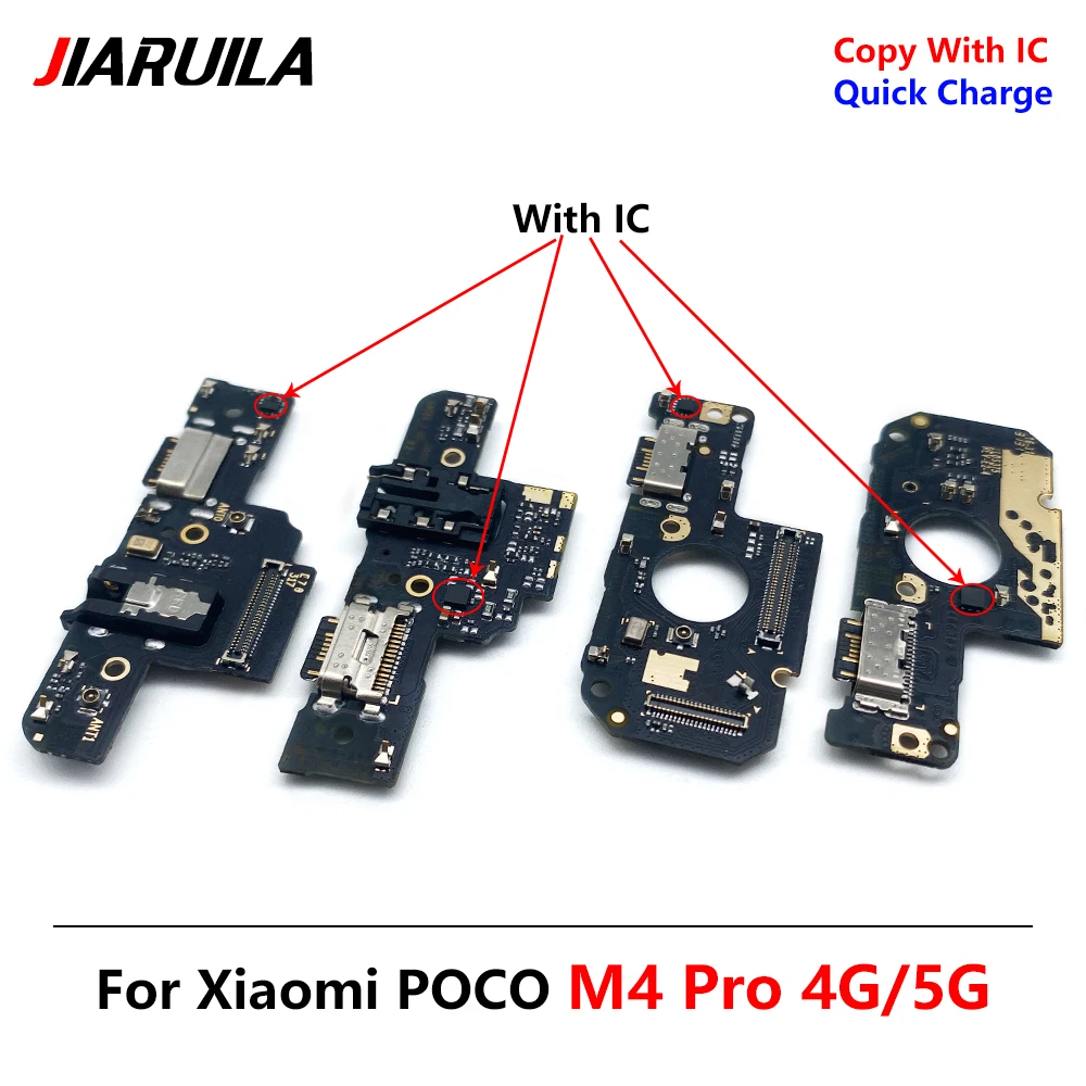 20 יח USB לטעינה יציאת לוח להגמיש כבלים מחבר עבור Xiaomi פוקו M4 Pro 4G 5G מיקרופון - 4