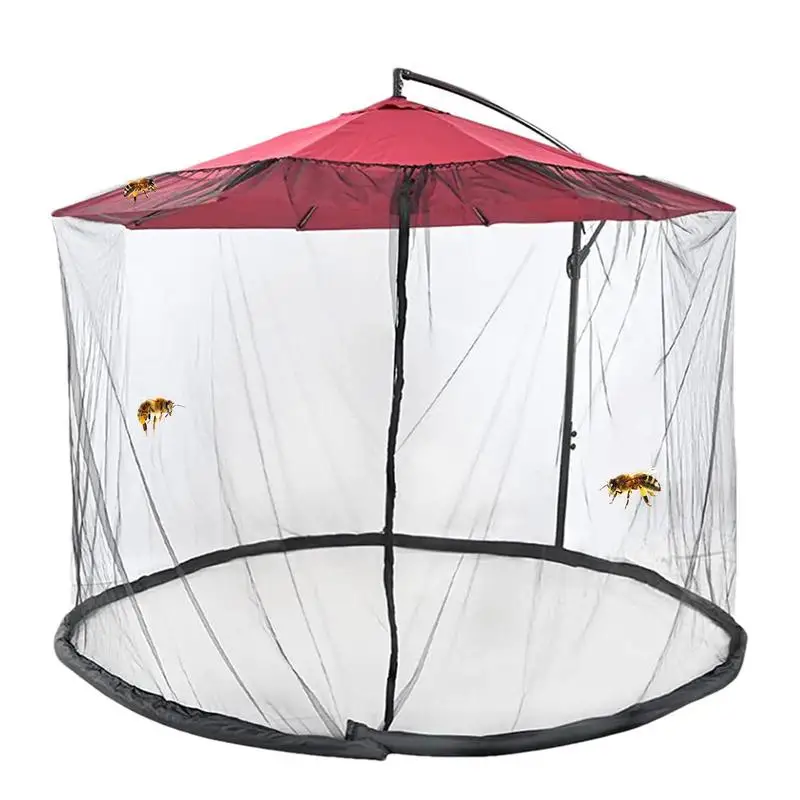פטיו מטריה רשת כילה נגד יתושים השמשייה חיצונית הדשא בגינה קמפינג מטריה עבור פטיו חיצוני קמפינג מטריה - 4
