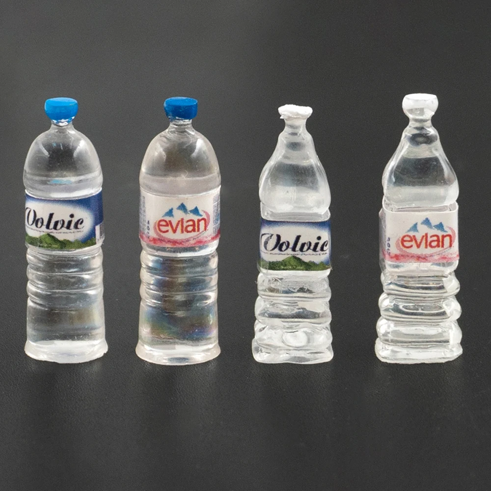 4Pcs 1/12 הבובות סופרמרקט מיניאטורי מים מינרליים בקבוק מיני משקאות צעצוע ob11 bjd קישוט בית בובות אביזרים - 4