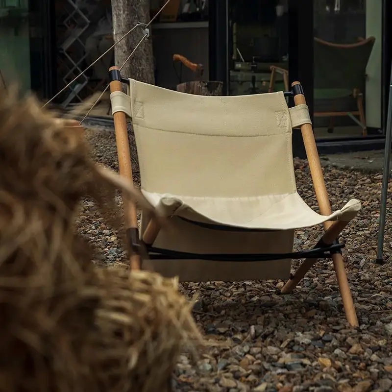 עץ מתקפל לכסא חיצוני נייד האולטרה מחנאות, דיג פיקניק תרמיל כסא נוח מעץ וכסאות חוף הליכה ברביקיו - 4