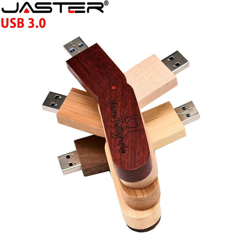 מהירות גבוהה מעץ USB 3.0 Flash Drive חינם מותאם אישית לוגו קופסת מתנה כונן עט אמיתי קיבולת זיכרון 64GB/32GB/16GB/8G/4G דיסק U - 4