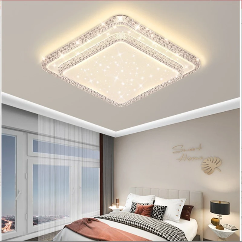 יוקרה חיקוי קריסטל בסלון תקרה מנורת LED מודרנית חדר שינה האוכל דן תליון אור פשוט עיצוב פנים מנורות - 4
