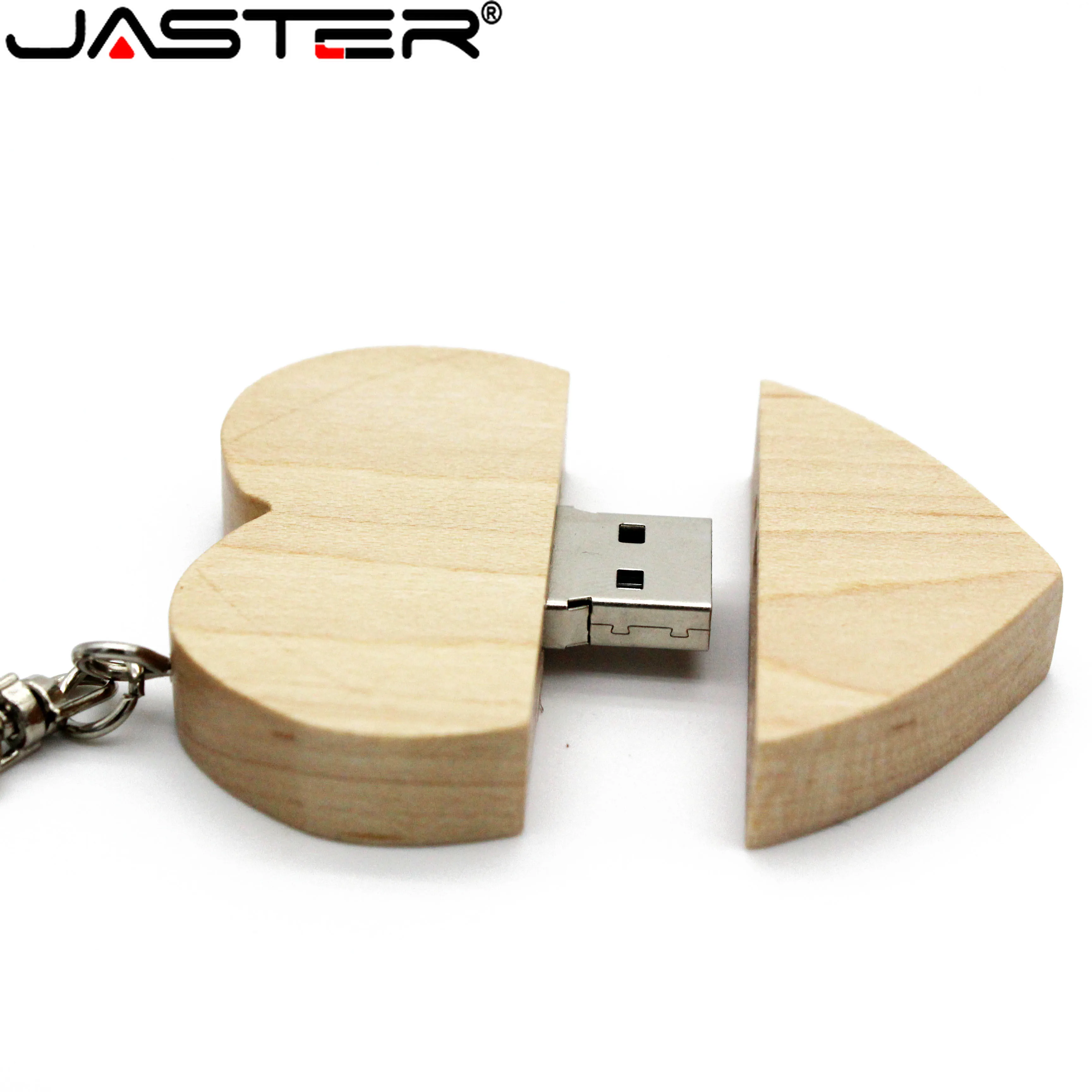 ג ' סטר מחוסמת כונני הבזק מסוג USB 64GB עץ אגוז כונן עט 32GB 16GB 8GB חינם מותאם אישית לוגו מקל USB 4GB מתנה יצירתית - 4