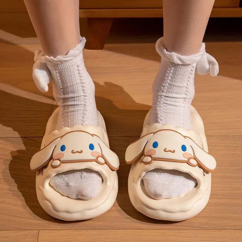 Sanrio הלו קיטי Cinnamoroll Kuromi נעלי נעל סנדלים אווה רך הביתה עם סוליות ללא החלקה אנימה Kawaii חמוד יצירתי מתנות קיץ - 4