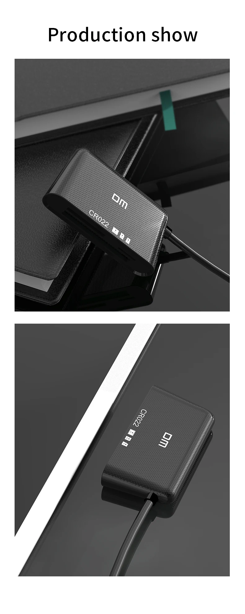 DM 3 ב-1 card reader CR022 SD/TF/CF Muldti כרטיס הקורא עם סוג c ממשק - 4