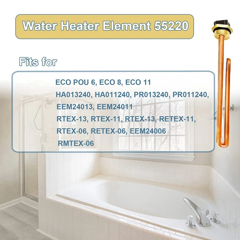 הוא 55220 מחמם מים , מתאים Ecosmart ECO POU 6, ECO 8, ECO 11 חשמלי מחמם המים. - 4