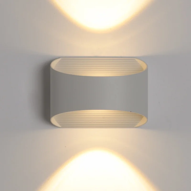 עיצוב יצירתי LED מנורת קיר 10W פנימי עמיד למים חיצוני מודרני נורדי מנורות קיר מנורת קיר פנימי אור עיצוב הבית - 4
