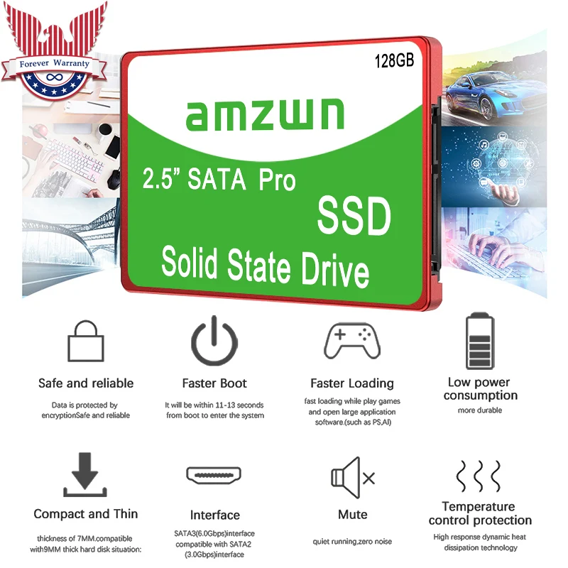 מחשב נייד Sata3 במהירות גבוהה SSD128GB 240GB 256GB 480GB 512GB 1TB דיסק קשיח 2.5 אינץ ' Internal Solid State Drive - 4