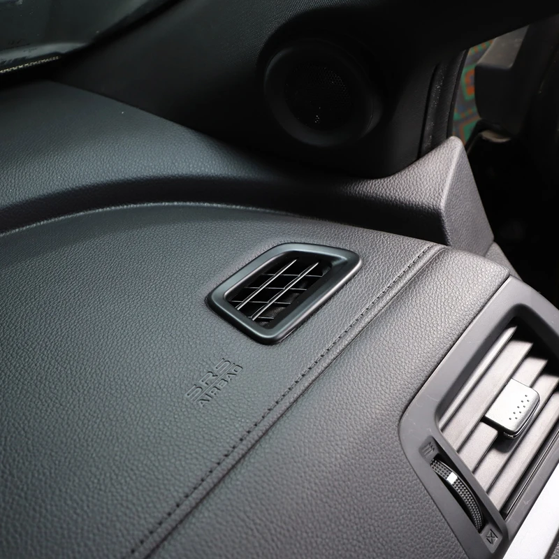 עבור הונדה פיילוט 2015-2022 ABS סיבי פחם/שחור מאט, עם לוח המחוונים במכונית שקע האוויר מסגרת הכיסוי לקצץ מדבקות אביזרי רכב - 4