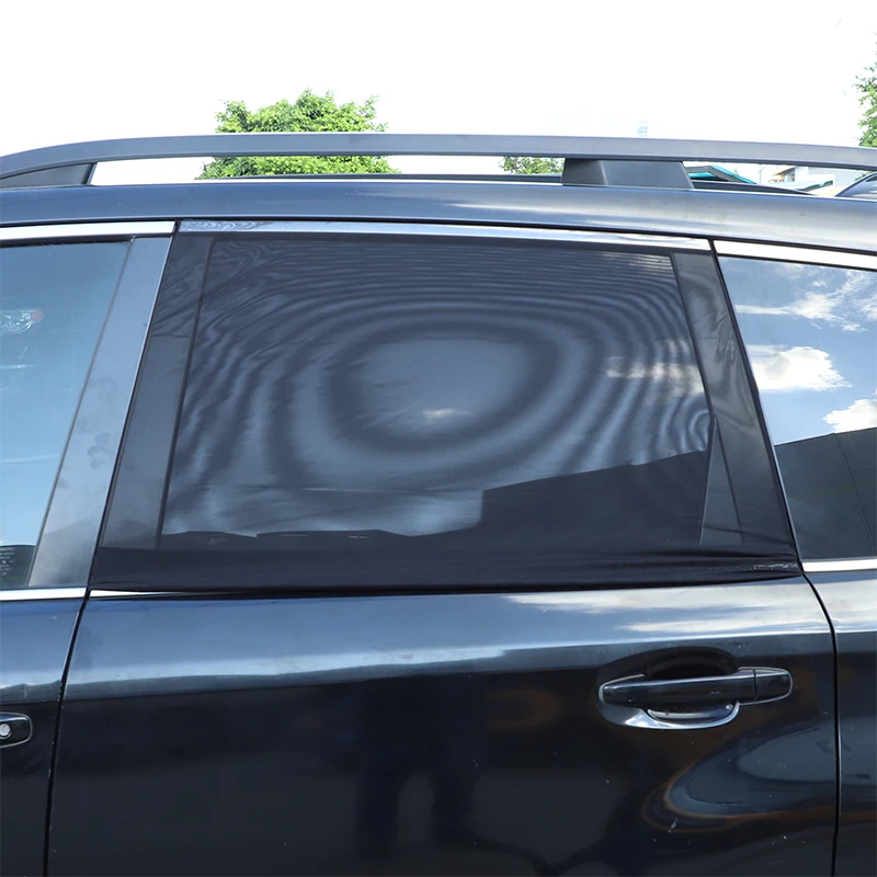 על סובארו פורסטר 2013-2018 אלסטי רשת מכונית שחורה דלת אחורית באג נטו הרכב החיצוני הגנה שיפוץ אביזרים 2Pcs - 4