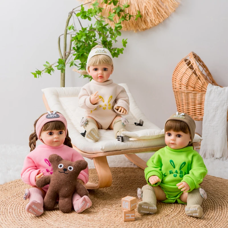 55Cm התינוק נולד מחדש הבובה מציאותי אמיתי רך למגע באיכות גבוהה בובה לשחק עמיד למים התינוק אמבטיה בובה בנות צעצוע חג המולד מתנת צעצוע - 4