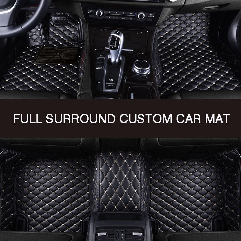 HLFNTF סוראונד מכונית אישית שטיח הרצפה עבור פיג ' ו 308 2012-2015 חלקי רכב אביזרי רכב רכב הפנים - 4