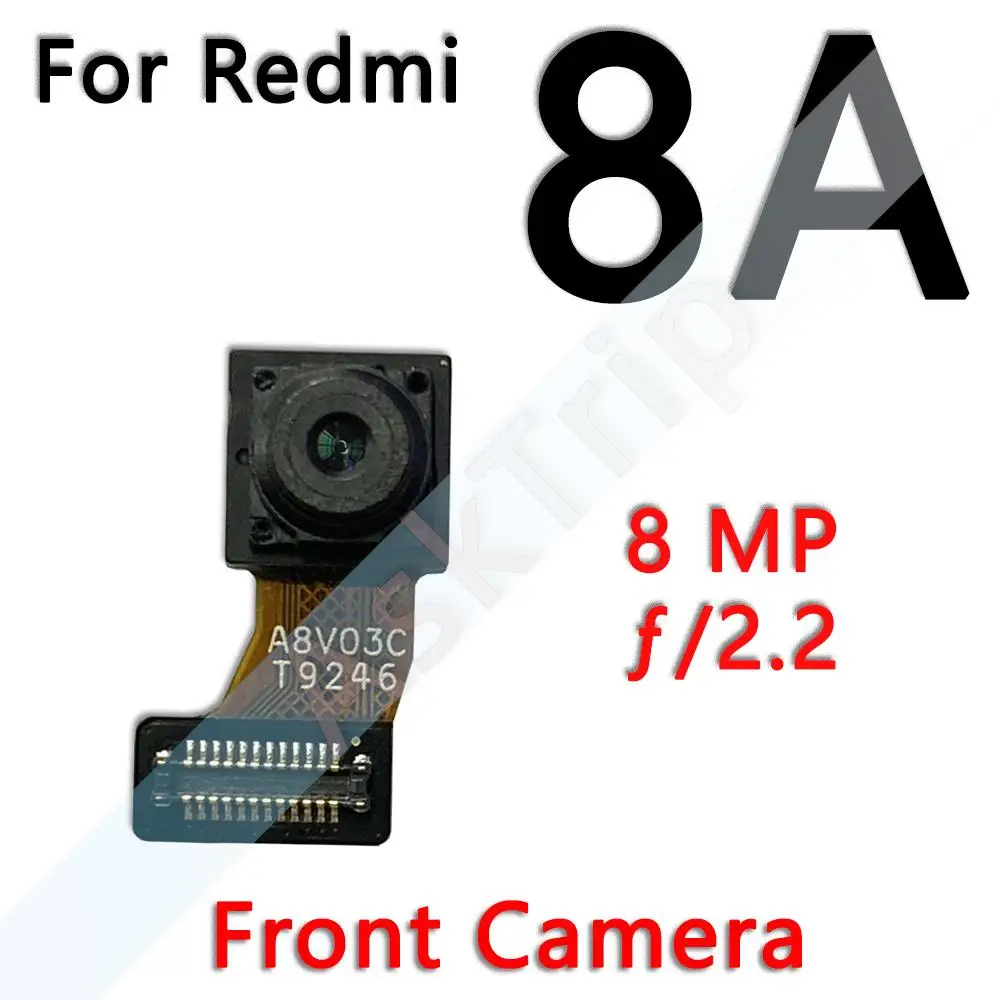 המקורי קטן, מצלמה קדמית להגמיש עבור Xiaomi Redmi הערה 8 8A Note8 Pro Plus מאקרו עומק רחב העיקרית גדול בחזרה מצלמה אחורית להגמיש כבלים - 4