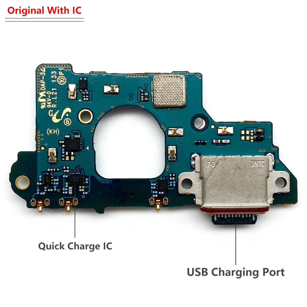 המקורי מטען USB יציאת טעינה להגמיש מחבר מזח לוח עם מיקרופון חלופי Samsung S20 פה 4G G780F / 5G G781V - 4