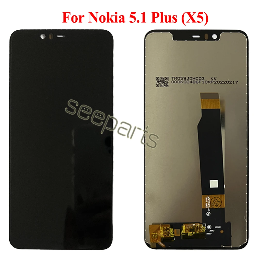 נבדק עובד על Nokia 5.1 פלוס תצוגת LCD עם מסך מגע דיגיטלית הרכבה 5 N5 תחליף Nokia 5.1 מסך תצוגה - 4