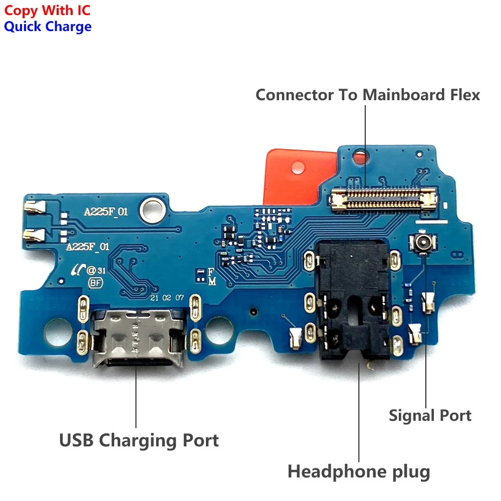 עבור Samsung M22 M31S M32 M51 M52 M10 M20 M30 M30s M21 M62 M53 5G מטען USB נמל עגינה מחבר טעינה לוח ראשי להגמיש כבלים - 4