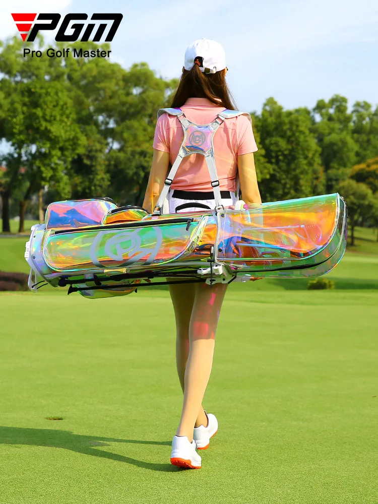 PGM חדש תיק הגולף של נשים סוגר תיק עמיד למים Ultra-אור נייד מועדון תיק צבעוני שקית שקופה - 4