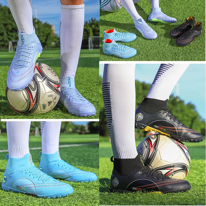 גברים של נעלי כדורגל הכשרה מקצועית נעלי כדורגל חיצוני מקורה נוח נעלי ספורט אתלטי - 4