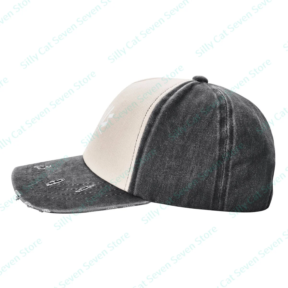 מיומנויות אופנה קאובוי כובע בייסבול גברים נשים וינטאג ' מתכוונן מעורב צבע לתפור כובע בייסבול שטף אבא הכובע - 4