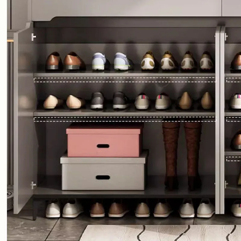 Multi Layer ארגונית נעליים ארונות מודרניים אחסון סגור שיפוע נעליים ארונות עיצובי יוקרה Schuhe סקראנק ריהוט הבית - 4