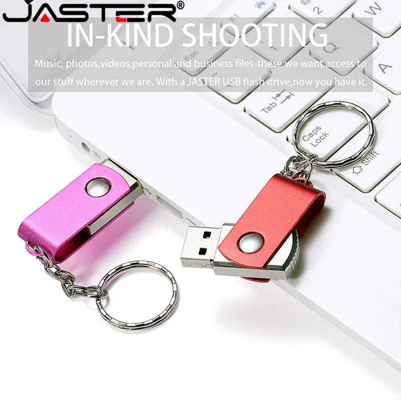 ג ' סטר USB פלאש כונן 128GB עט כונן 64GB USB USB 2.0 זיכרון עבור המחשב הסיטונאי מותאם אישית לוגו מתנה מחזיק מפתחות בתפזורת - 4