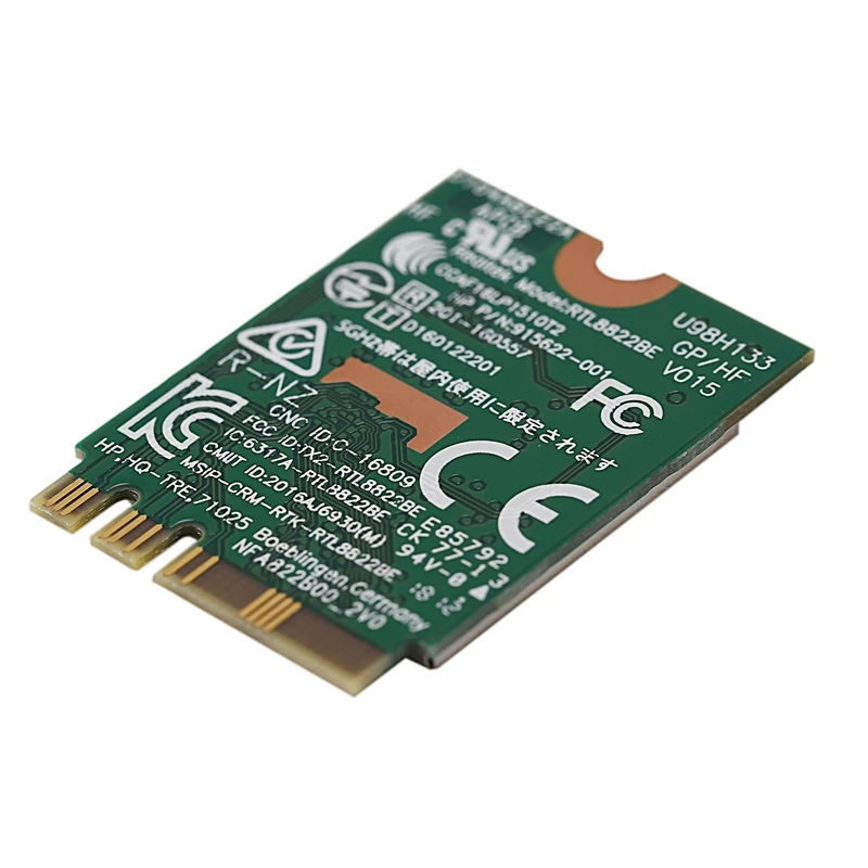 AC WIFI מתאם עבור RTL8822BE NGFF M. 2 802.11 Ac 2.4 G/5GHz אלחוטית Wifi כרטיס+Bluetooth 4.1 FRU: 01AX711 01AX712 עבור Thinkpad - 4