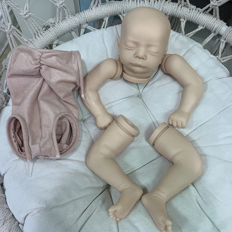 19Inch מחדש הבובה ערכות תינוק שרק נולד קאי מציאותי מגע רך טרי צבע גמור חלקי הבובה זרוק משלוח - 4