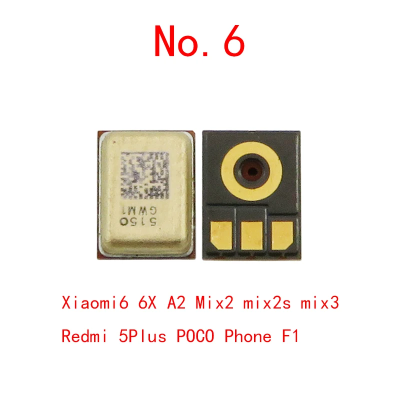 5pcs הפנימי מיקרופון רמקול עבור Xiaomi 10 Pro 9 SE T CC9 6 6X 5 4 מקסימום 2 Redmi הערה 11 10 9 9 8 7 K20 K30 K40 המיקרופון משדר - 4