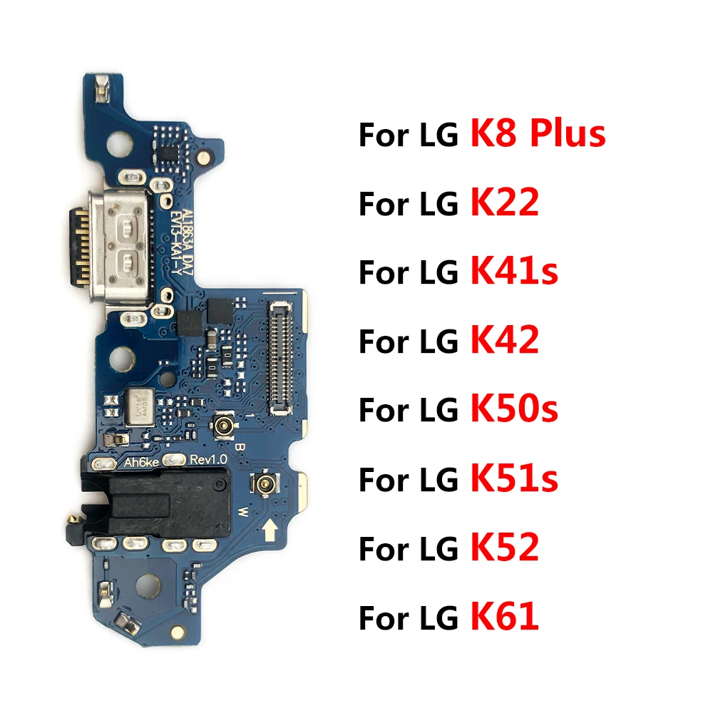 USB מיקרו יציאת הטעינה מחבר מזח מיקרופון לוח להגמיש כבלים עבור LG K22 K41S K42 K50S K51S K52 K61 K51 K8 פלוס - 4