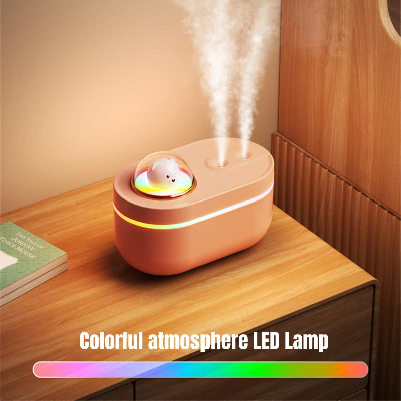 נייד אלחוטי אוויר מכשיר אדים USB חשמלי חיוני שמן מפזר עם אור LED צבעוני לחדר בבית ניחוח ניחוח מטהר - 4