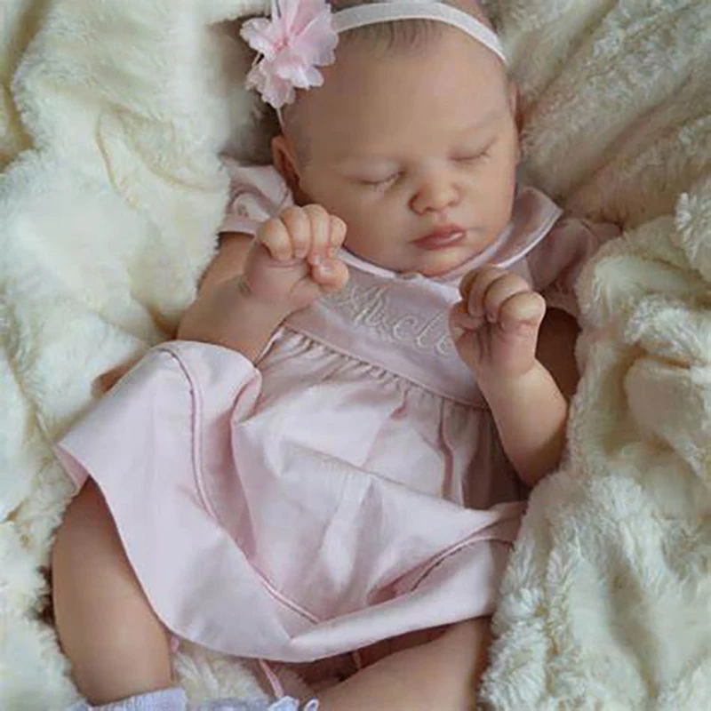20Inch Avelee מחדש הבובה ערכת מציאותי ישן התינוק מגע אמיתי DIY התינוק נולד מחדש צבוע ריק בובה טיפה קניות - 4