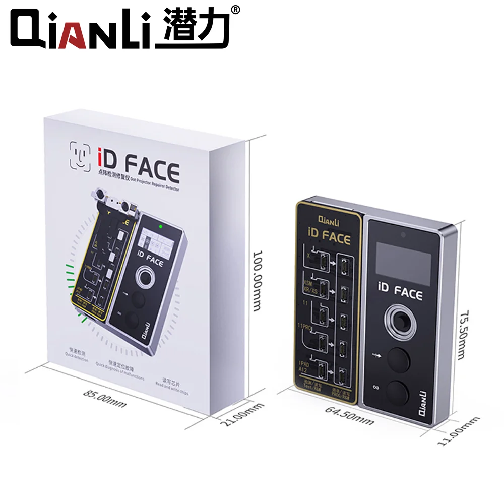 QianLi זיהוי פנים נקודה מקרן לאייפון X 11 12 13 Pro מקס סדרה הפנים ID לתקן מתכנת תיקון סט כלי - 5