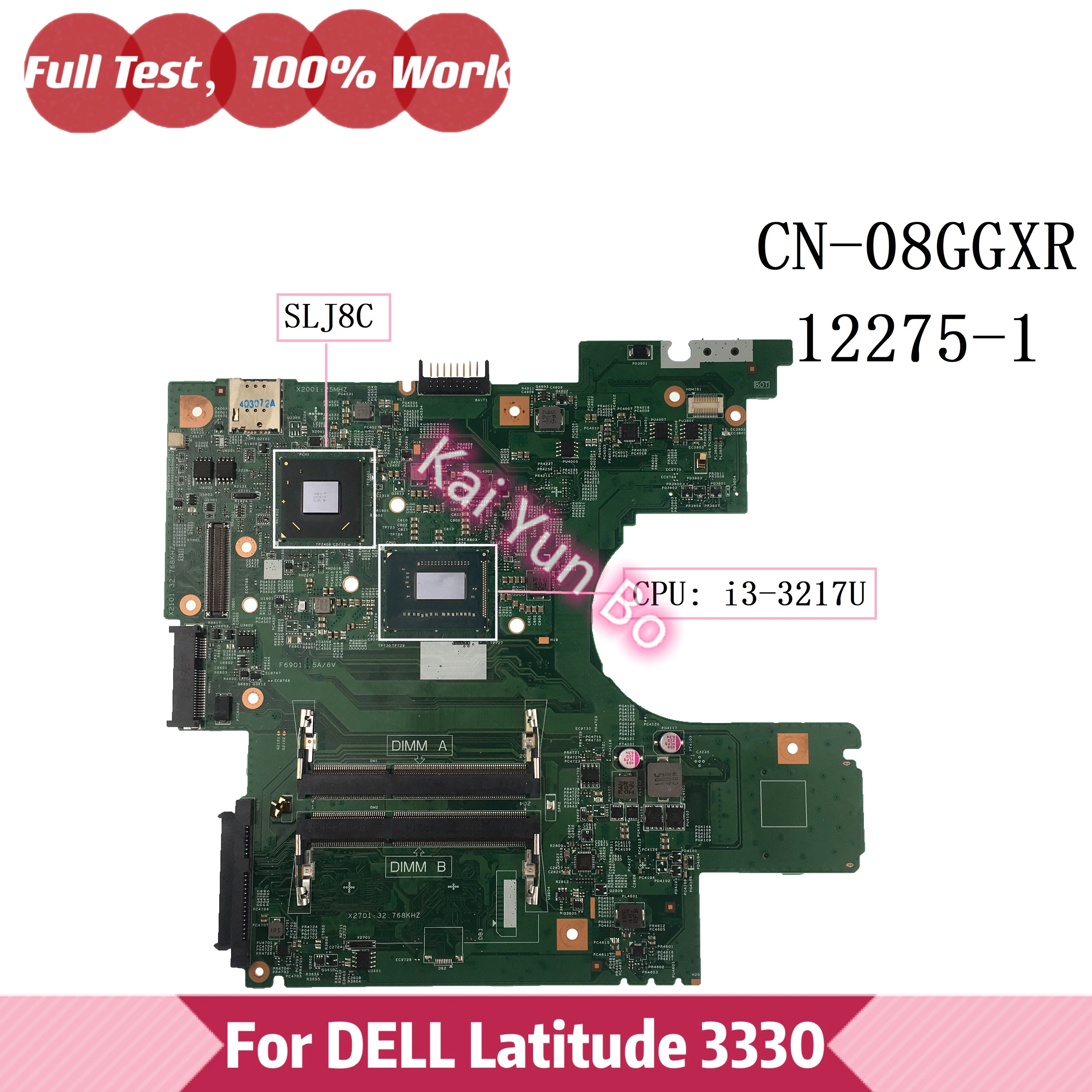 עבור Dell Latitude 3330 Vostro 131 V131 מחשב נייד לוח אם 08GGXR 8GGXR CN-0W29HP W29HP 0W29HP 02D6MM 2D6MM 12275-1 W 1007U i3 i5 - 5