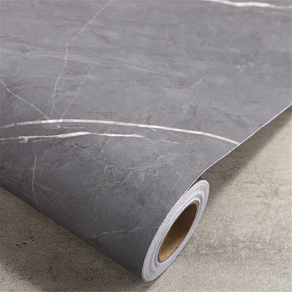 עובי נייר שיש גרניט PVC טפט רול השיש במטבח רהיטים משופצים עבה קיר מדבקה קל להסיר - 5