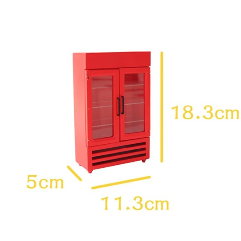 בית הבובות מיני רהיטים המקרר צבע כפול דלת מקרר מיני דגם מקפיא הבובות רהיטים זירת בית קישוט - 5