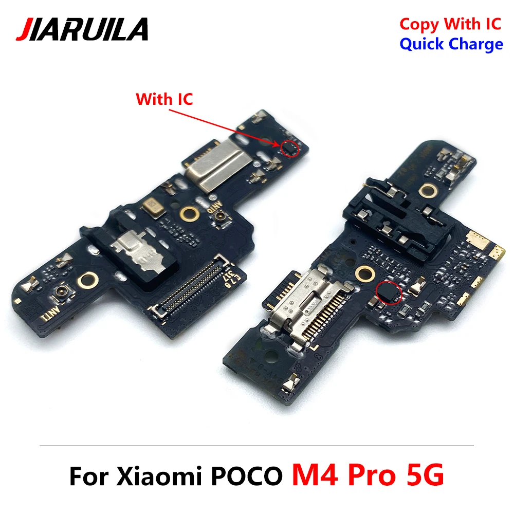 20 יח USB לטעינה יציאת לוח להגמיש כבלים מחבר עבור Xiaomi פוקו M4 Pro 4G 5G מיקרופון - 5