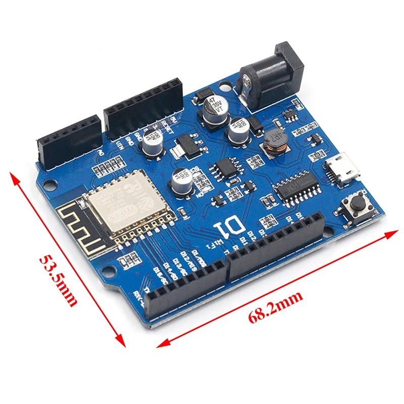 ESP-12E WiFi פיתוח לוח מבוסס WeMos D1 UNO R3 CH340 CH340G ESP8266 מגן חכם אלקטרוניים PCB עבור תואם Arduino IDE - 5