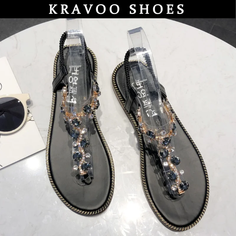 KRAVOO אופנה נשים סנדלים מותרות נשים נעלי מעצבים חוף סנדלי פלטפורמת נעלי נשים האור לנשימה נעלי הרומית - 5