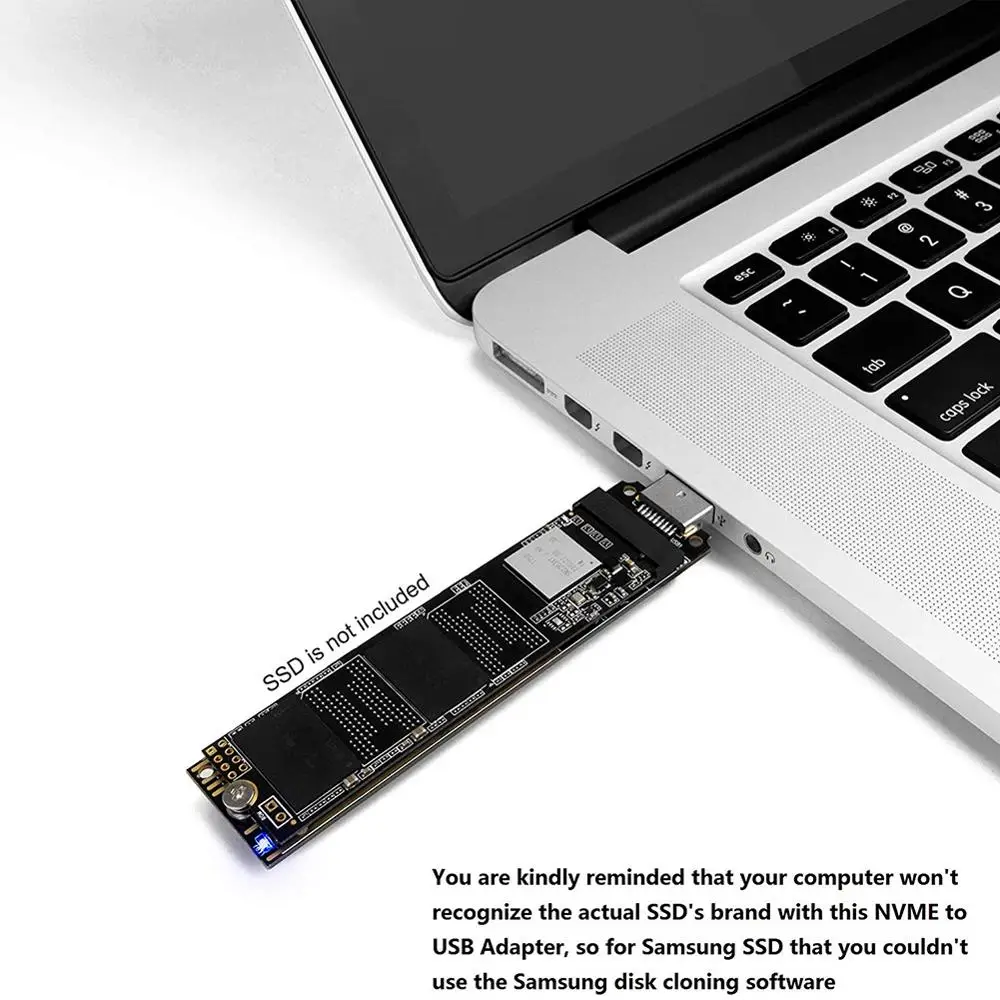 M. 2 NVMe ל-USB 3.1 SSD מתאם PCI-E ל-USB-3.0 פנימי ממיר כרטיס 10Gbps USB3.Gen 1 2 עבור Samsung 970 960/מידע M2 SSD - 5