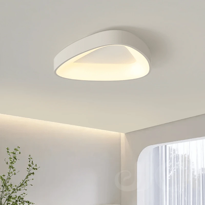 JJC מודרני משולש מנורת תקרה אקריליק בגוון מעצב LED תלוי אורות התקרה עבור סלון, חדר השינה, חדר האוכל המנורה - 5