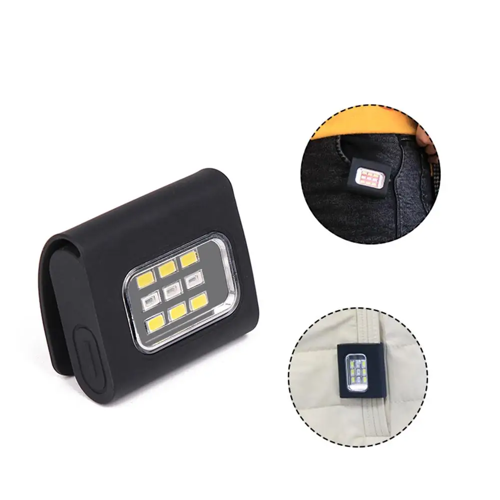 חיצוני ספורט אורות, קלח LED לילה פועל פנס אזהרה אורות מטען USB החזה מנורה מבטחים ריצה פנס - 5