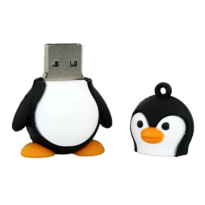 מכירה חמה כונן הבזק מסוג USB פינגווין חמוד USB 2.0 מקל זכרון פלאש עט כונן 8GB 16GB 32GB 64GB 128GB 256GB Pendrive דיסק מתנה - 5