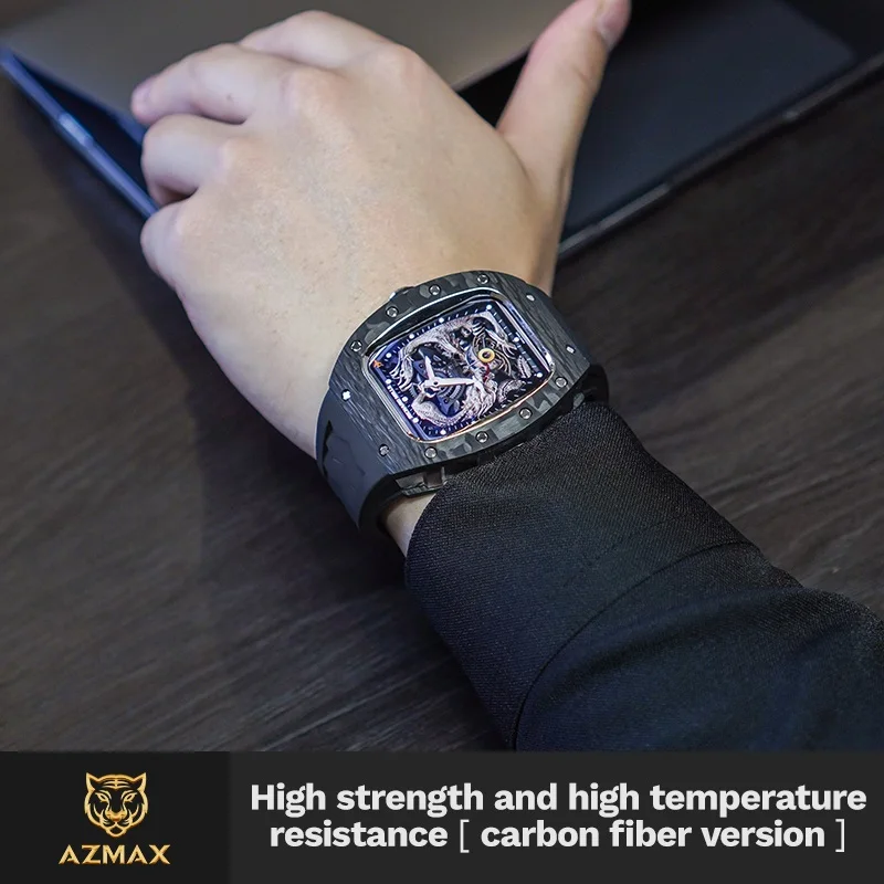 באיכות גבוהה מותאמים אישית שעון יוקרה מגן אפל שעונים להקות אפל שעונים סדרת Iwatch SE/4/5/6/7/8 עבור פלואור גומי. - 5