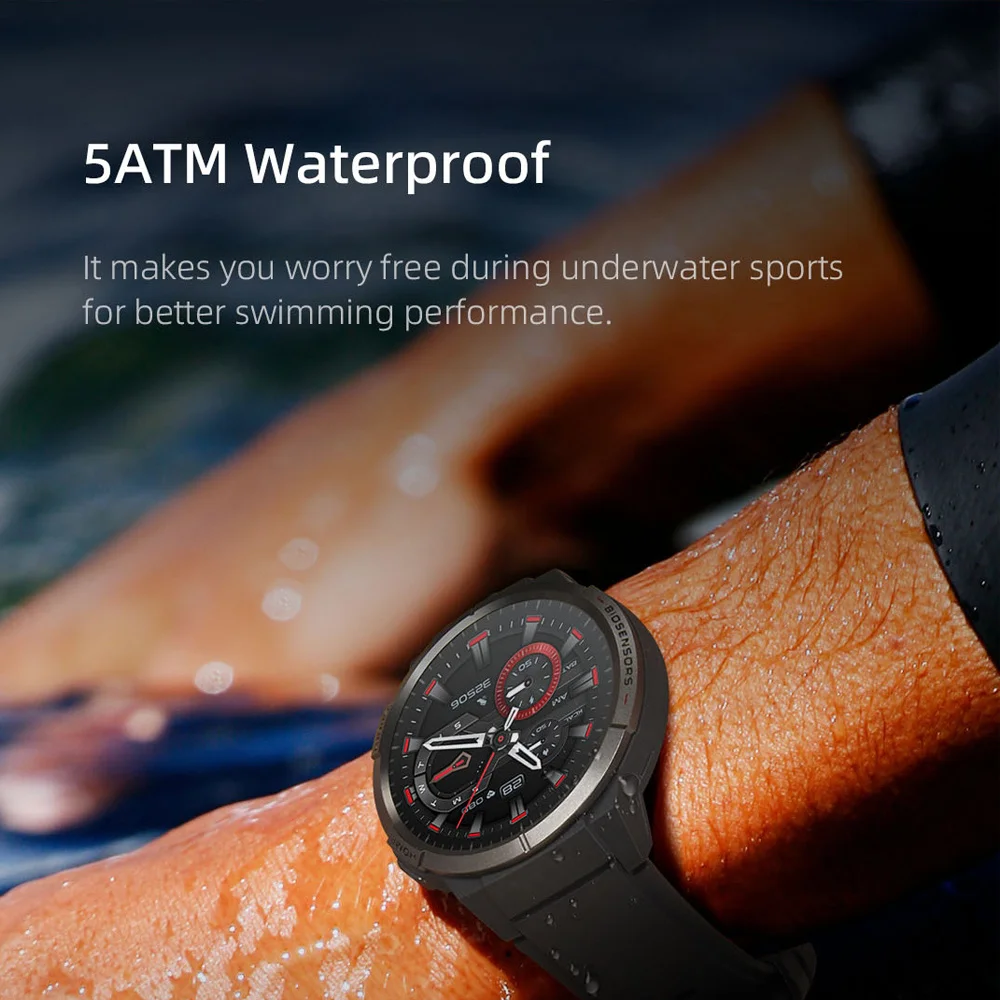 2023 חדש Smartwatch מיקום GPS 460mAh סוללה AOD 1.43 אינץ ' AMOLED HD מסך 5ATM עמיד למים ספורט גברים, נשים, שעון חכם - 5