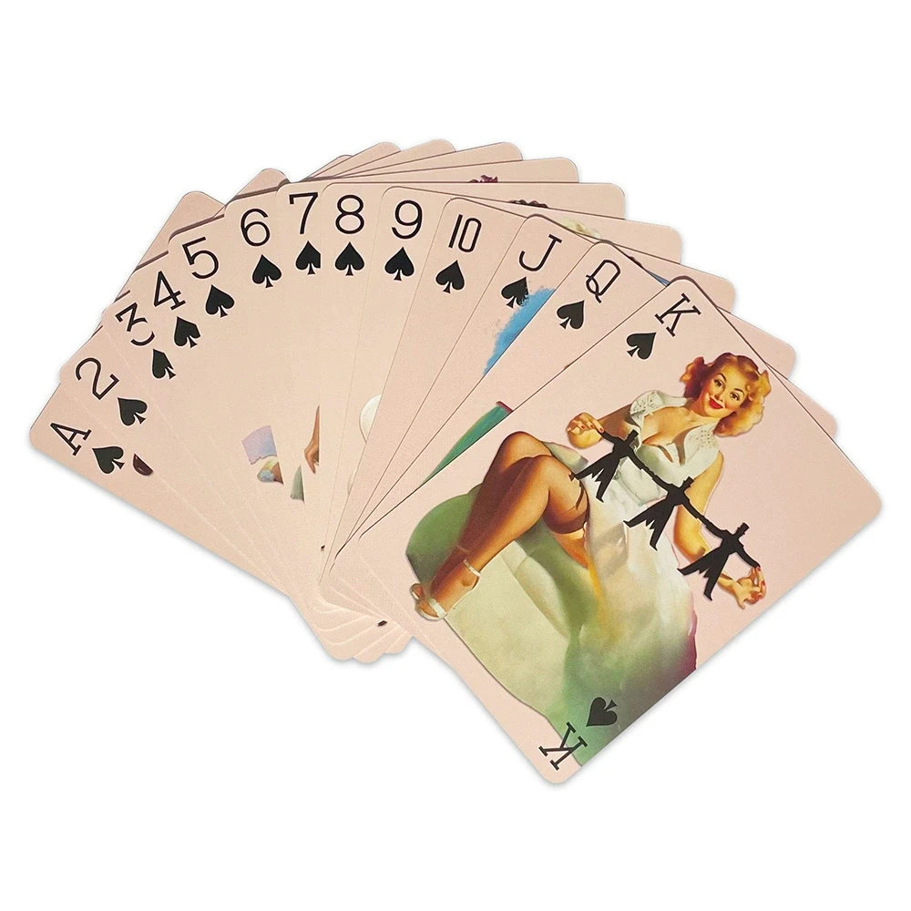 האמריקאי רטרו סקסי גברת יפה ביקיני בנות חמודות משחק פוקר כרטיסי וינטאג', רטרו, קלאסי, אוסף פוקר קלפים - 5