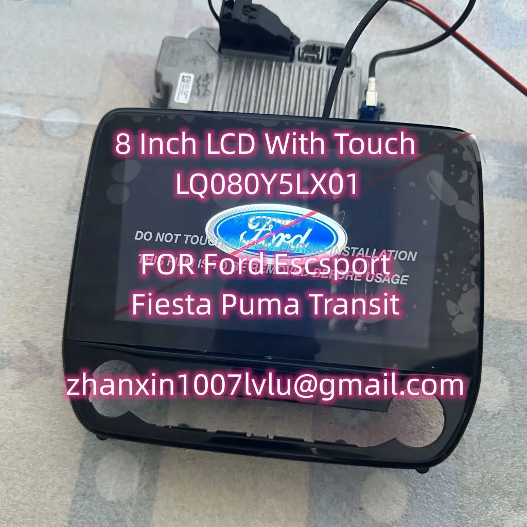 מותג מקורי חדש 8 אינץ ' LCD עם מסך מגע LQ080Y5LX01 עבור פורד Escsport פיאסטה פומה מעבר רכב תקליטור שמע רדיו ניווט - 5